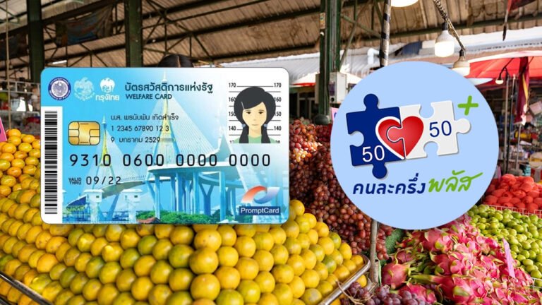 โครงการคนละครึ่งพลัสบัตรสวัสดิการ