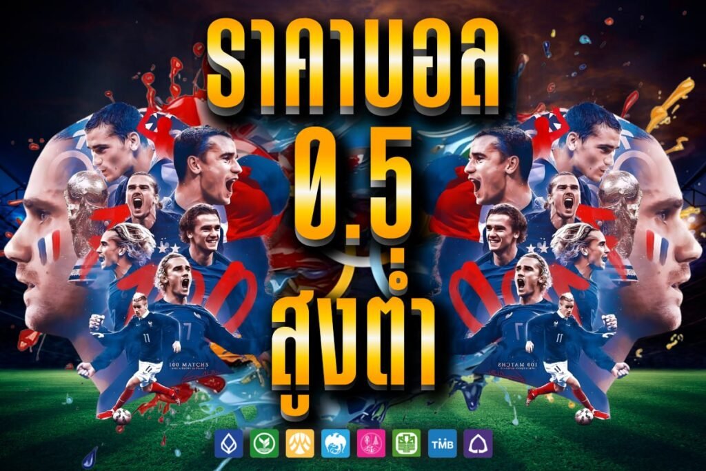 ราคาบอล 0.5 สูงต่ำ