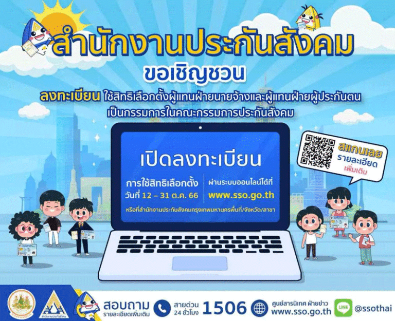 ลงทะเบียนเลือกตั้งประกันสังคม ผู้ประกอบการรายใหญ่ เร่งประชาสัมพันธ์
